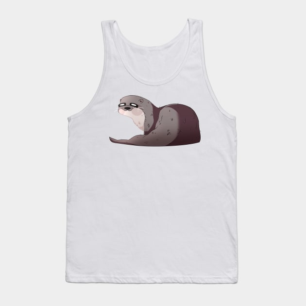 Otter Tank Top by scribblekisses